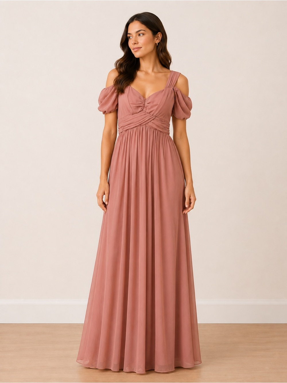 PinkBlush Dusty Rose Maxi Dress Size Small